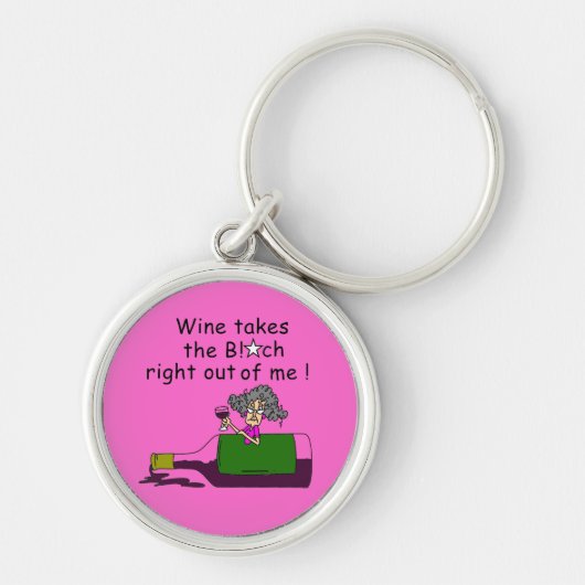 Wijn smelt me sleutelhanger (Voorkant)