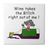 Wijn smelt me tegeltje (Voorkant)