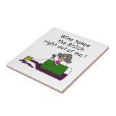 Wijn smelt me tegeltje (Zijkant)