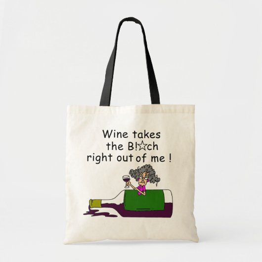 Wijn smelt me tote bag (Voorkant)