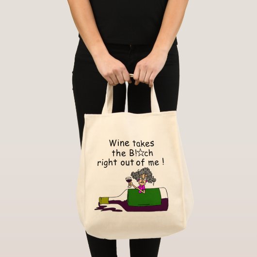 Wijn smelt me tote bag (Voorkant (product))