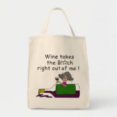 Wijn smelt me tote bag (Voorkant)