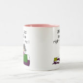 Wijn smelt me tweekleurige koffiemok (Center)