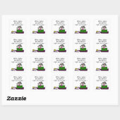 Wijn smelt me vierkante sticker (Vel)