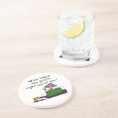 Wijn smelt me zandsteen onderzetter (Zijkant)