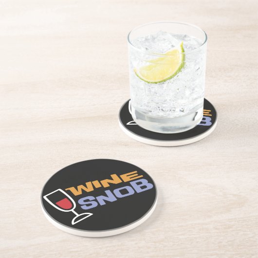 Wijn Snob Onderzetter (Zijkant)