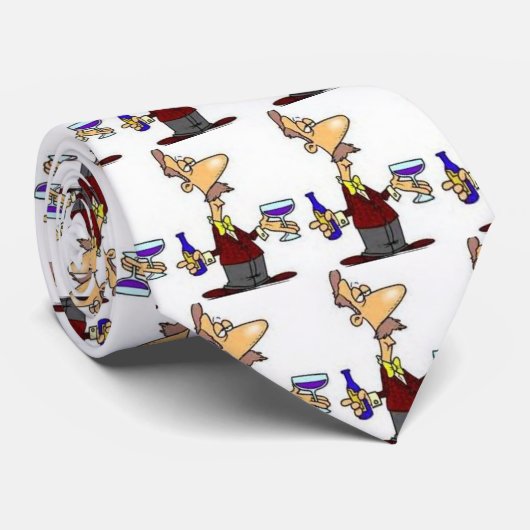 Wijn Snob Stropdas (Opgerold)