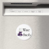 Wijn Snob T-shirts en Gifts. Magneet (Insitu (Vaatwasser))