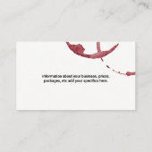 Wijn Stain Texture Visitekaartje (Achterkant)