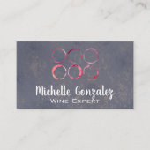 Wijn Stain Texture Visitekaartje (Voorkant)