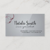 Wijn Stains | Grijze verliezen Visitekaartje (Voorkant)