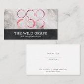Wijn Stains | Marmer Visitekaartje (Voorkant / Achterkant)