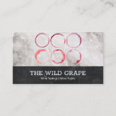 Wijn Stains | Marmer Visitekaartje (Voorkant)