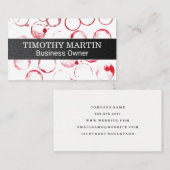 Wijn Stains | Winnerij Visitekaartje (Voorkant / Achterkant)