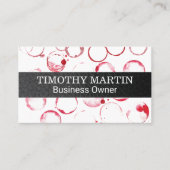 Wijn Stains | Winnerij Visitekaartje (Voorkant)