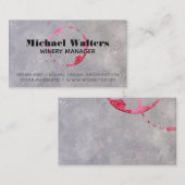 Wijn Stains | Winnerij Visitekaartje (Voorkant / Achterkant)