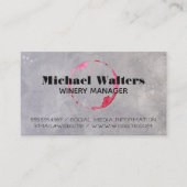 Wijn Stains | Winnerij Visitekaartje (Voorkant)