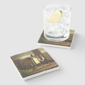 Wijn Stenen Onderzetter (Zijkant)