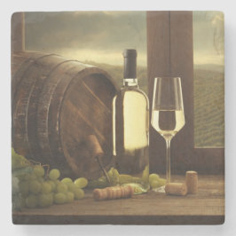 Wijn Stenen Onderzetter