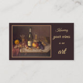 Wijn stille levensstijl Kunstklassen Gebeurtenisse Visitekaartje (Voorkant)
