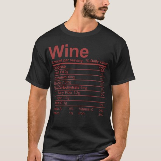 Wijn T-shirt (Voorkant)