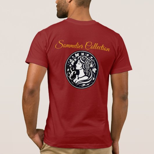 Wijn T-shirt Sommelier Collectie (Achterkant)