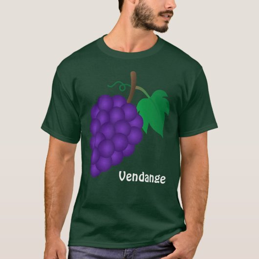 Wijn T shirt - Vendange (Voorkant)