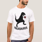 WIJN T-shirts, WINEASAURUS Grappig T-shirt (Voorkant)