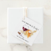 Wijn & Taart | Vriendsgiving Thanksgiving traktere Bedankjes Labels (In situ)