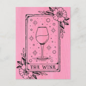 Wijn Tarot Kaart Briefkaart (Voorkant)