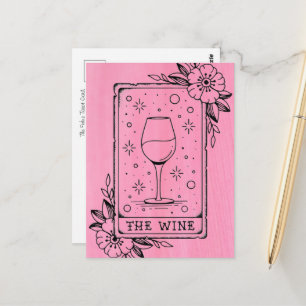 Wijn Tarotkaart Ansichtkaart Briefkaart