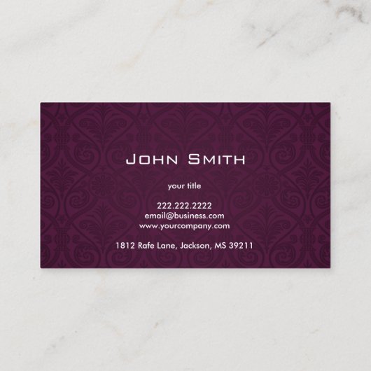 Wijn Tasting Bartender Visitekaartje (Achterkant)