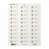 Wijn Tasting Return Address Label Winery Vineyard (Full Sheet)