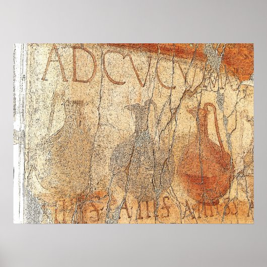 Wijn te koop aangeboden poster (Voorkant)