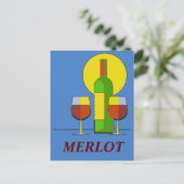 Wijn, tekst bewerken briefkaart (Staand voorkant)