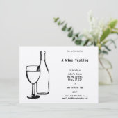 Wijn Thégeacht evenement Kaart (Staand voorkant)