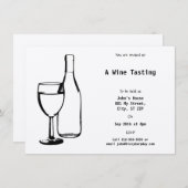 Wijn Thégeacht evenement Kaart (Voorkant / Achterkant)