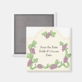 Wijn Thema Save the Date Magneten (Voorkant / Achterkant)