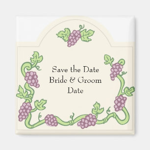 Wijn Thema Save the Date Magneten