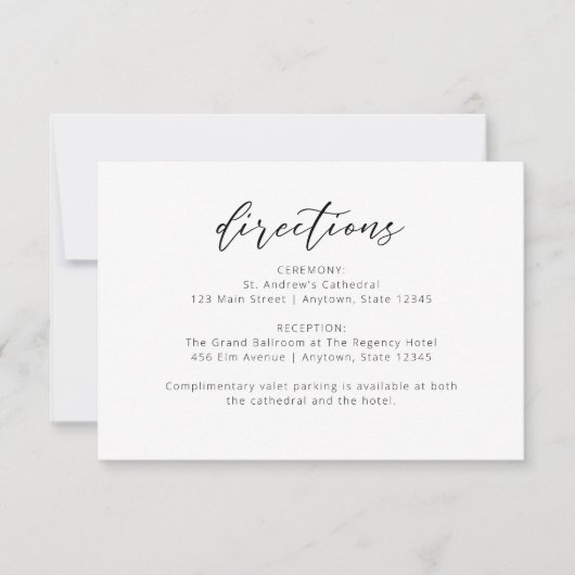 Wijn Thema Waterverf Bruiloft Routebeschrijving Ka Bedankkaart (Voorkant)