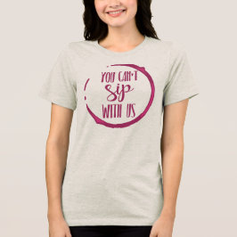 Wijn-Themavriendinnengroep Tri-Blend Shirt
