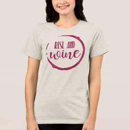 Wijn-Themavriendinnengroep Tri-Blend Shirt