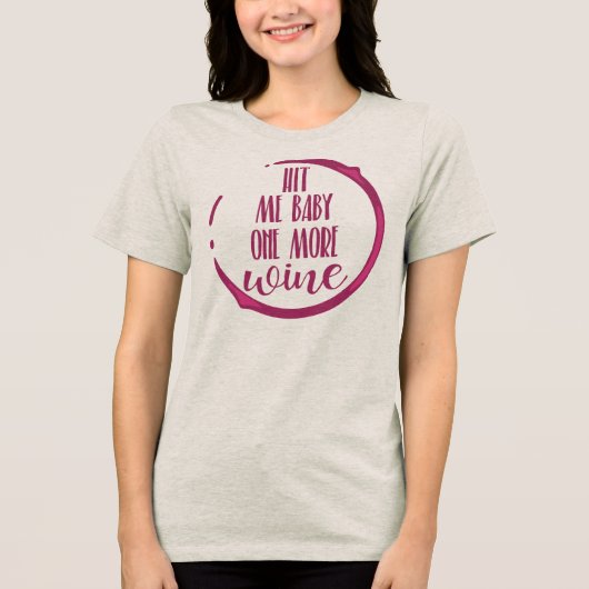 Wijn-Themavriendinnengroep Tri-Blend Shirt (Voorkant)