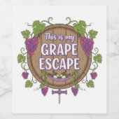 Wijn Tijd Fles Etiket (Enkel label)