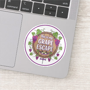 Wijn Tijd Sticker