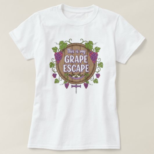 Wijn Tijd T-shirt (Design voorkant)