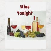 Wijn Tonight Label Etiket (Enkel label)