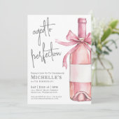 Wijn tot in de perfectie verjaardagsfeestje kaart (Staand voorkant)