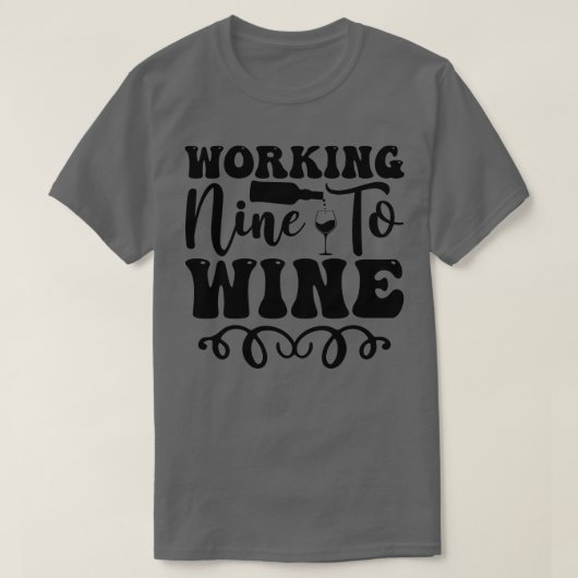 Wijn tot wijn bewerken t-shirt (Design voorkant)