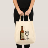 Wijn tussen vrienden Canvas tas (Voorkant (product))